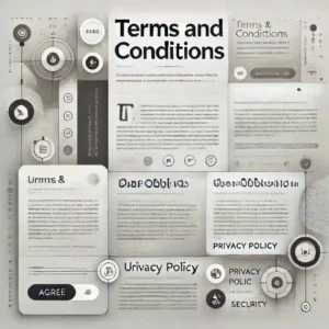 Terms and Conditions 1 "visually appealing Terms Conditions design for Bellection, featuring a clean layout and table of contents for easy navigation."