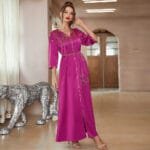 Modest 3/4 Sleeve Long Dress – Loose & Elegant Fit - Image 6