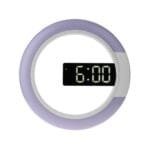 LED Mirror Wall Clock with Alarm, Temperature Display & Adjustable Brightness - Image 7