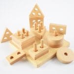 Wooden Geometric Shape Puzzle – Educational Toy for Toddlers - Image 2