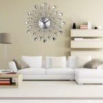 Modern Round Metal Wall Clock – Elegant Decorative Clock for Living Room & Office - Image 2