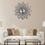 Modern Round Metal Wall Clock – Elegant Decorative Clock for Living Room & Office - Image 3