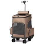 Ultimate Folding Trolley Pet Backpack | Rolling Cat & Dog Travel Carrier with Wheels - Image 3