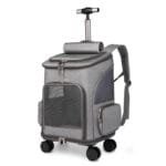 Ultimate Folding Trolley Pet Backpack | Rolling Cat & Dog Travel Carrier with Wheels - Image 4