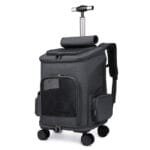 Ultimate Folding Trolley Pet Backpack | Rolling Cat & Dog Travel Carrier with Wheels - Image 5