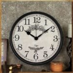 Retro Metal Wall Clock – 12-Inch Creative Iron
