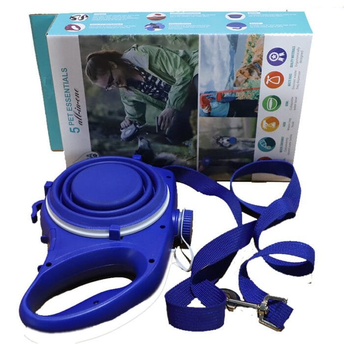 3-in-1 Dog Leash with Built-in Water Bottle & Cup - Image 2