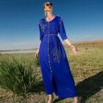 Modest 3/4 Sleeve Long Dress – Loose & Elegant Fit