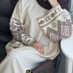 Embroidered Party Robe - Arabic and Turkish Style - Image 3