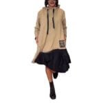 Asymmetric Pleated Midi Dress – Casual & Chic - Image 2