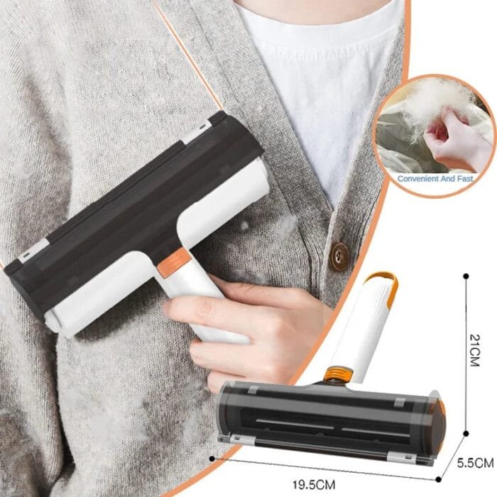 2-in-1 Pet Hair Remover Roller – Reusable Portable Lint Brush - Image 2