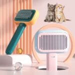 Pet Hair Massage Comb – Stainless Steel Grooming Brush for Cats & Dogs, Knot Remover & Cleaning Tool