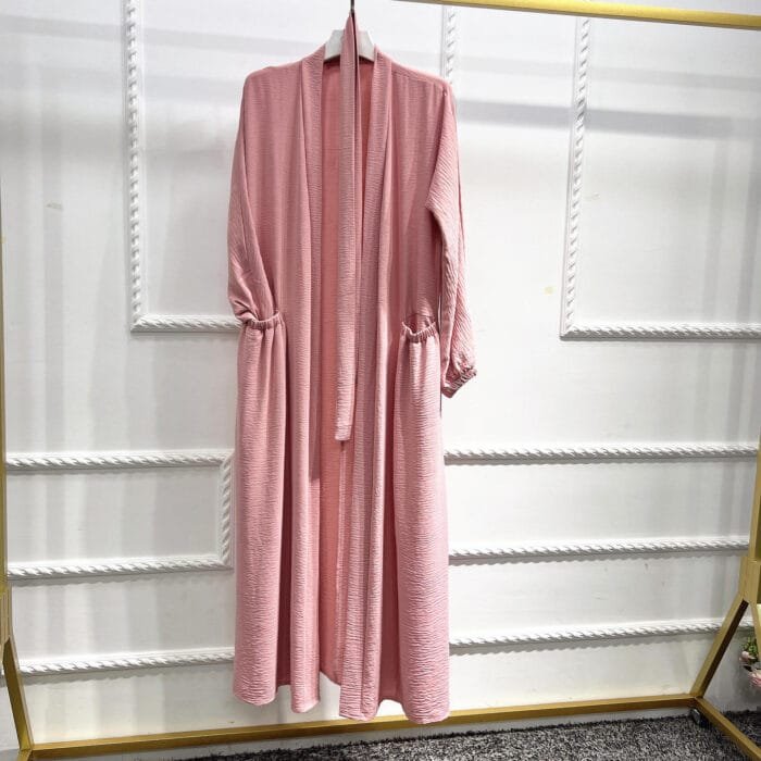 High-Waist Long Skirt Dress with Lace-Up - Image 7