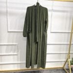 High-Waist Long Skirt Dress with Lace-Up - Image 2