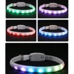 USB Rechargeable LED Dog Collar – Glowing Night Safety Light-Up Pet Necklace, Weatherproof & Adjustable - Image 3
