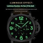 Casual Leather Strap Quartz Watch – Mineral Glass, Alloy Case - Image 2