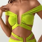 Two-Piece Midriff Set – Crop Top & Long Skirt - Image 2