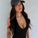 Stylish Halter Slim-Fit Crop Top – High Elasticity, Street Fashion - Image 4