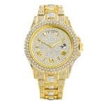 Luxury Full Diamond Quartz Watch for Men - Image 3