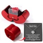 Handmade Rose Jewelry Box - Soap Flower & Heart Pendant - Image 9