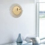 Nordic Geometric Abstract Wall Clock – Modern Wooden Decorative Timepiece - Image 3