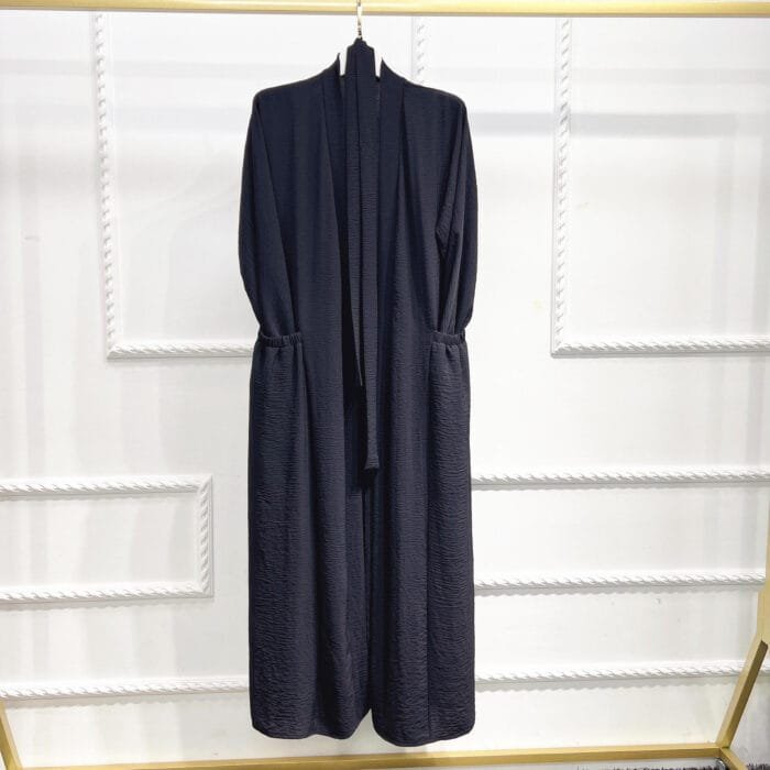 High-Waist Long Skirt Dress with Lace-Up - Image 3