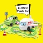 Puzzle Electric Railroad Speeder – DIY Assembly Electric Car with Track Set - Image 3