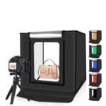 40CM Folding Studio - LED Box Soft Light with 6-Color Backgrounds