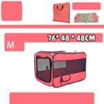 Portable Foldable Pet Travel Carrier Bag – Soft-Sided Car Cage with Locking Zippers, Seatbelt Straps & Accessories - Image 5