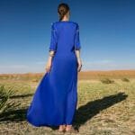Modest 3/4 Sleeve Long Dress – Loose & Elegant Fit - Image 3