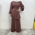 Middle East Hijab Style Loose Casual Suit - Image 9