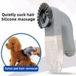Portable Electric Pet Hair Vacuum Brush – Gentle Grooming & Shedding