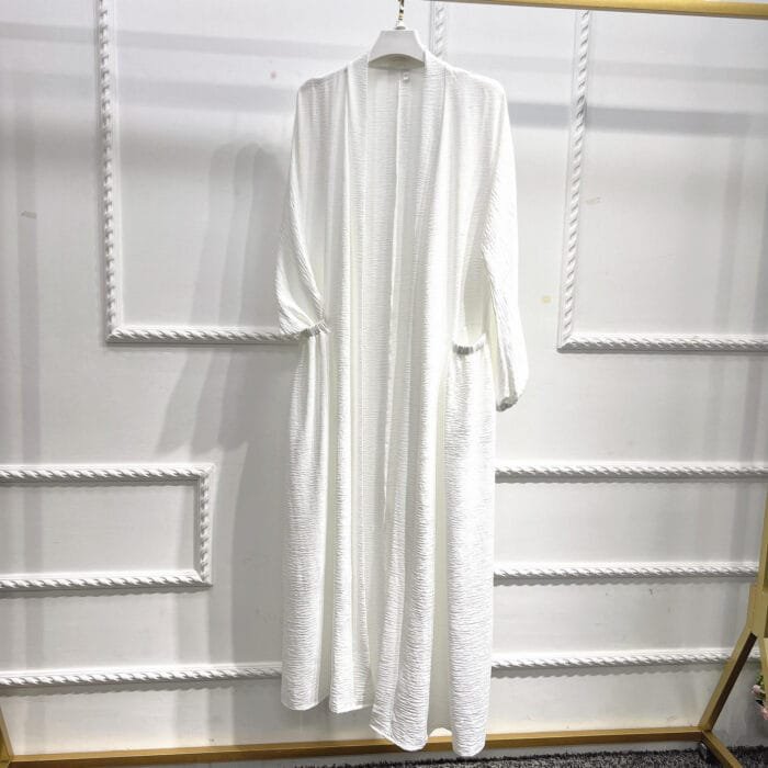 High-Waist Long Skirt Dress with Lace-Up - Image 9