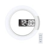 LED Mirror Wall Clock with Alarm, Temperature Display & Adjustable Brightness - Image 9