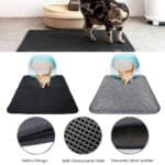 Waterproof Cat Litter Mat – Reusable EVA Pad with Trapped Litter Design, Foldable/Tile Style